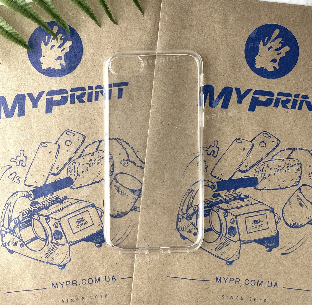 Чохол силіконовий для iPhone 7/8 / SE (2020) прозорий (4488) - фото 1 Чохол силіконовий для iPhone 7/8 / SE (2020) прозорий (4488) - фото 1 - Чохли для УФ друку