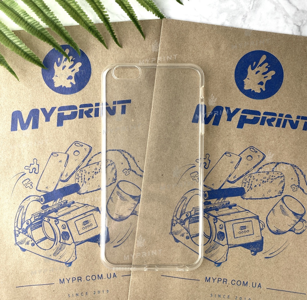 Чохол силіконовий для iPhone 6 PLUS / 6S PLUS прозорий (4470) - фото 1 - Чохли для УФ друку