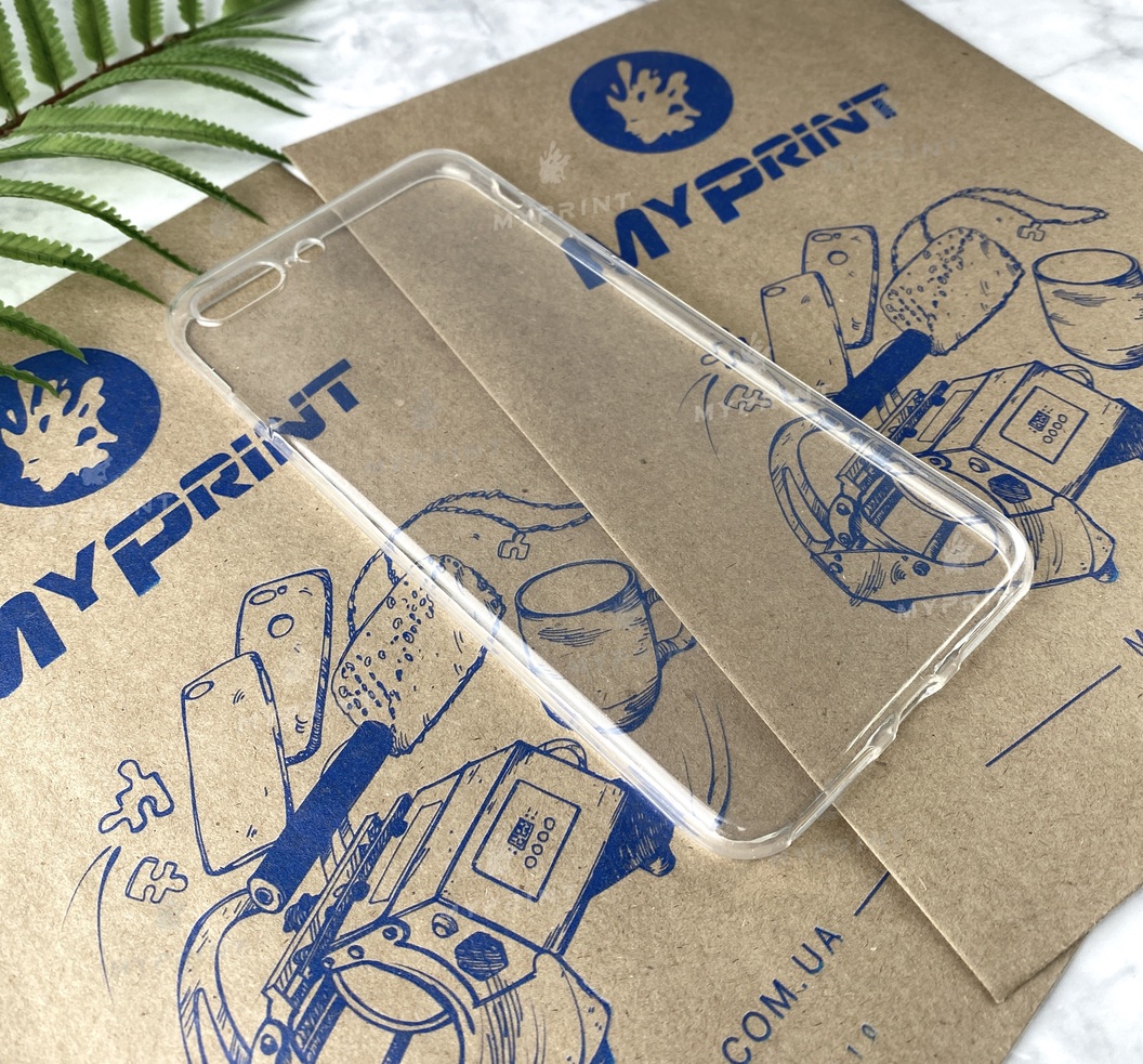 Чохол силіконовий для iPhone 7 PLUS / 8 PLUS прозорий (4482) - фото 2 - Чохли для УФ друку