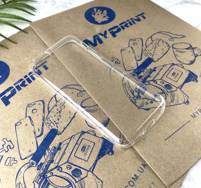 Чохол силіконовий для iPhone 5c прозорий (2107) 