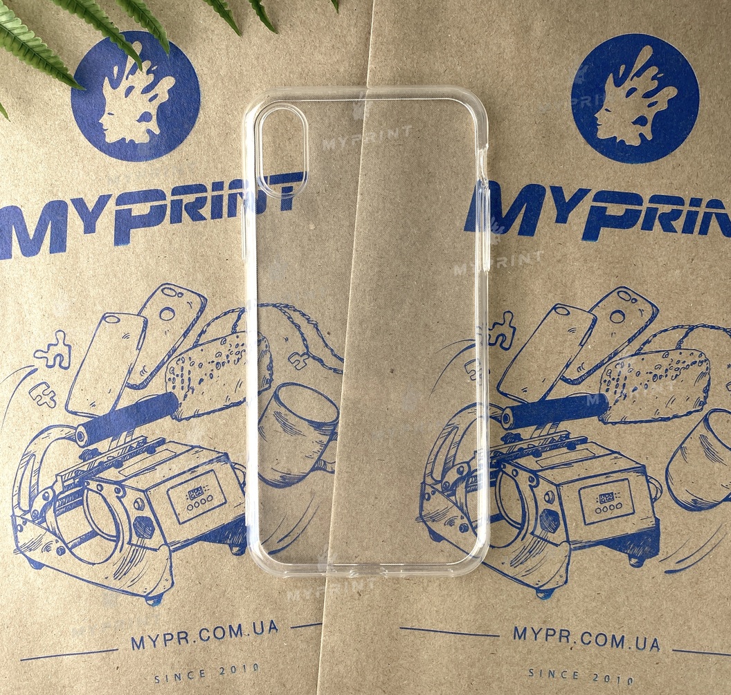 Чохол силіконовий для iPhone X прозорий (4494) - фото 1 - Чохли для УФ друку