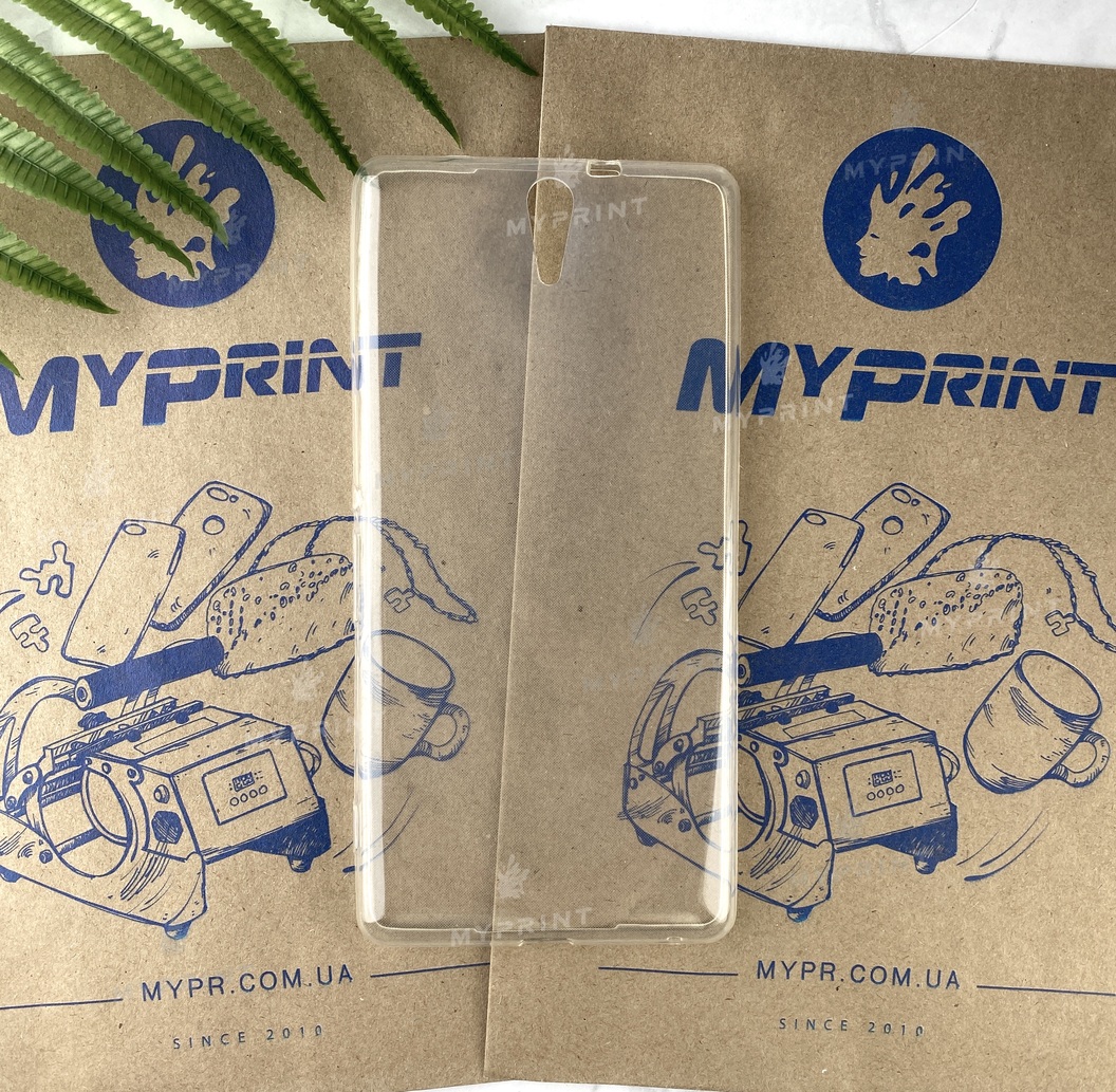 Чохол силіконовий для Sony Xperia C5 Ultra прозорий (1998) - фото 1 Чохол силіконовий для Sony Xperia C5 Ultra прозорий (1998) - фото 1 - Чохли для УФ друку