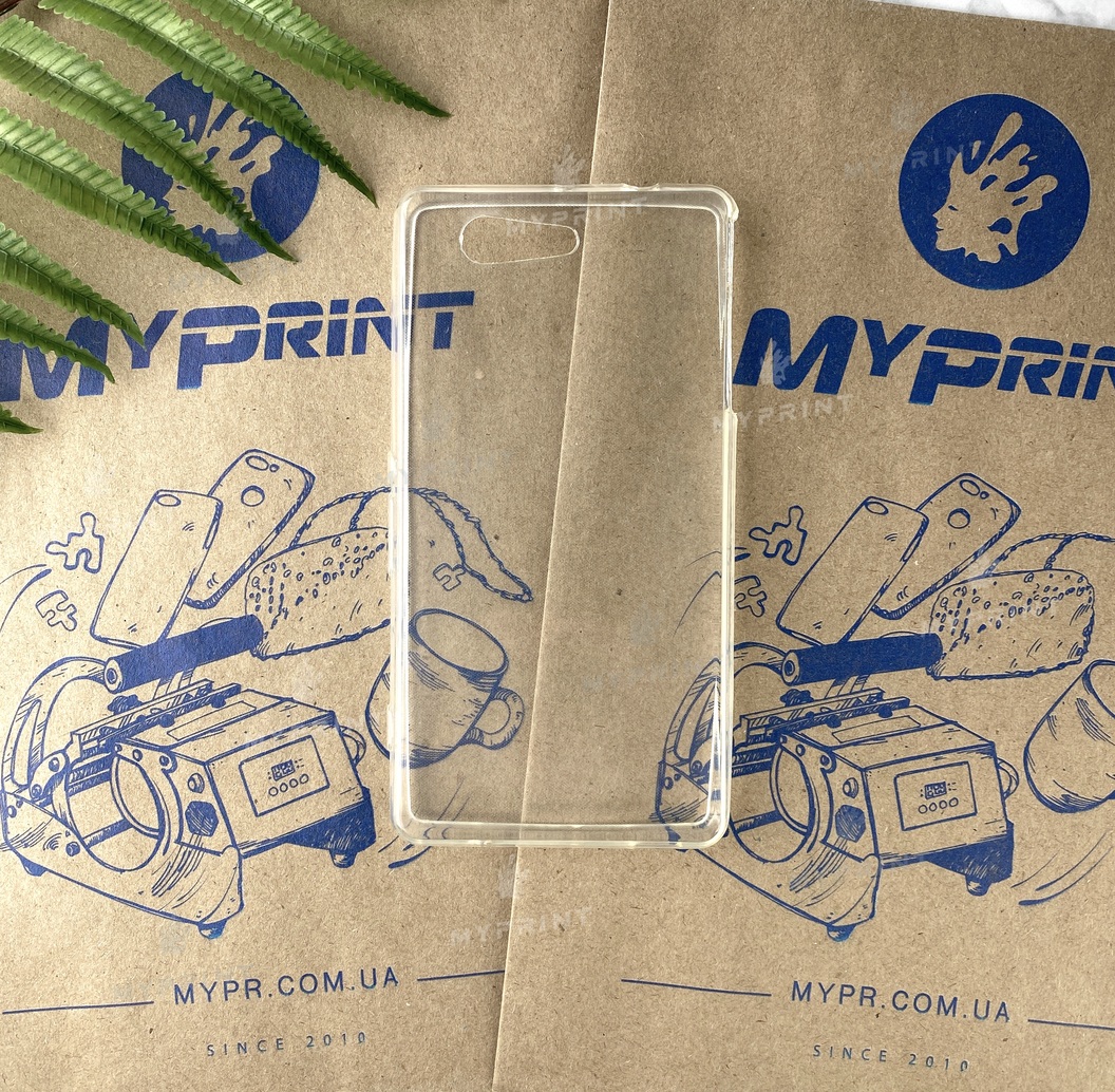 Чохол силіконовий для Sony Xperia Z3 mini прозорий (2006) - фото 1 - Чохли для УФ друку
