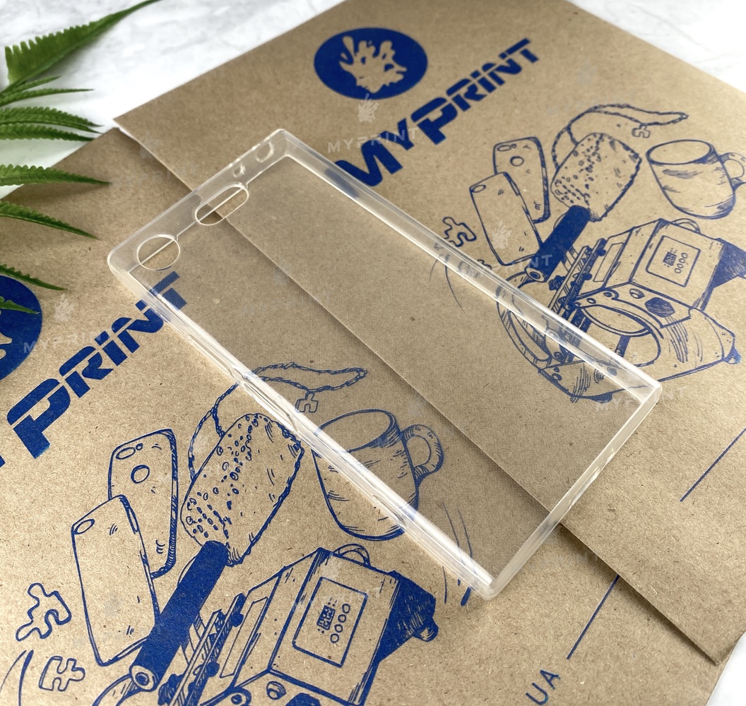 Чохол силіконовий для Sony Xperia XZ1 Compact G8441 прозорий (2387) - фото 2 Чохол силіконовий для Sony Xperia XZ1 Compact G8441 прозорий (2387) - фото 2 - Чохли для УФ друку