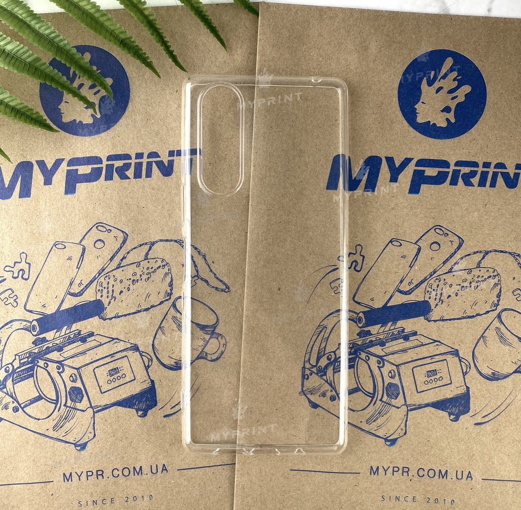 Чохол силіконовий для Sony Xperia 5 прозорий (3038) - фото 1 Чохол силіконовий для Sony Xperia 5 прозорий (3038) - фото 1 - Чохли для УФ друку