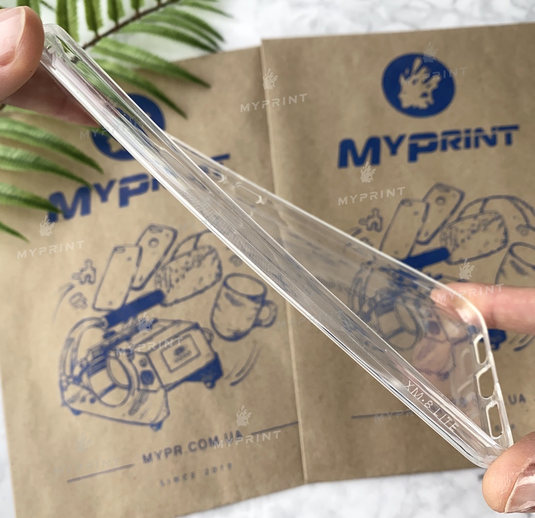 Чохол силіконовий для Xiaomi MI8 Lite прозорий (5097) - фото 3 - Чохли для УФ друку