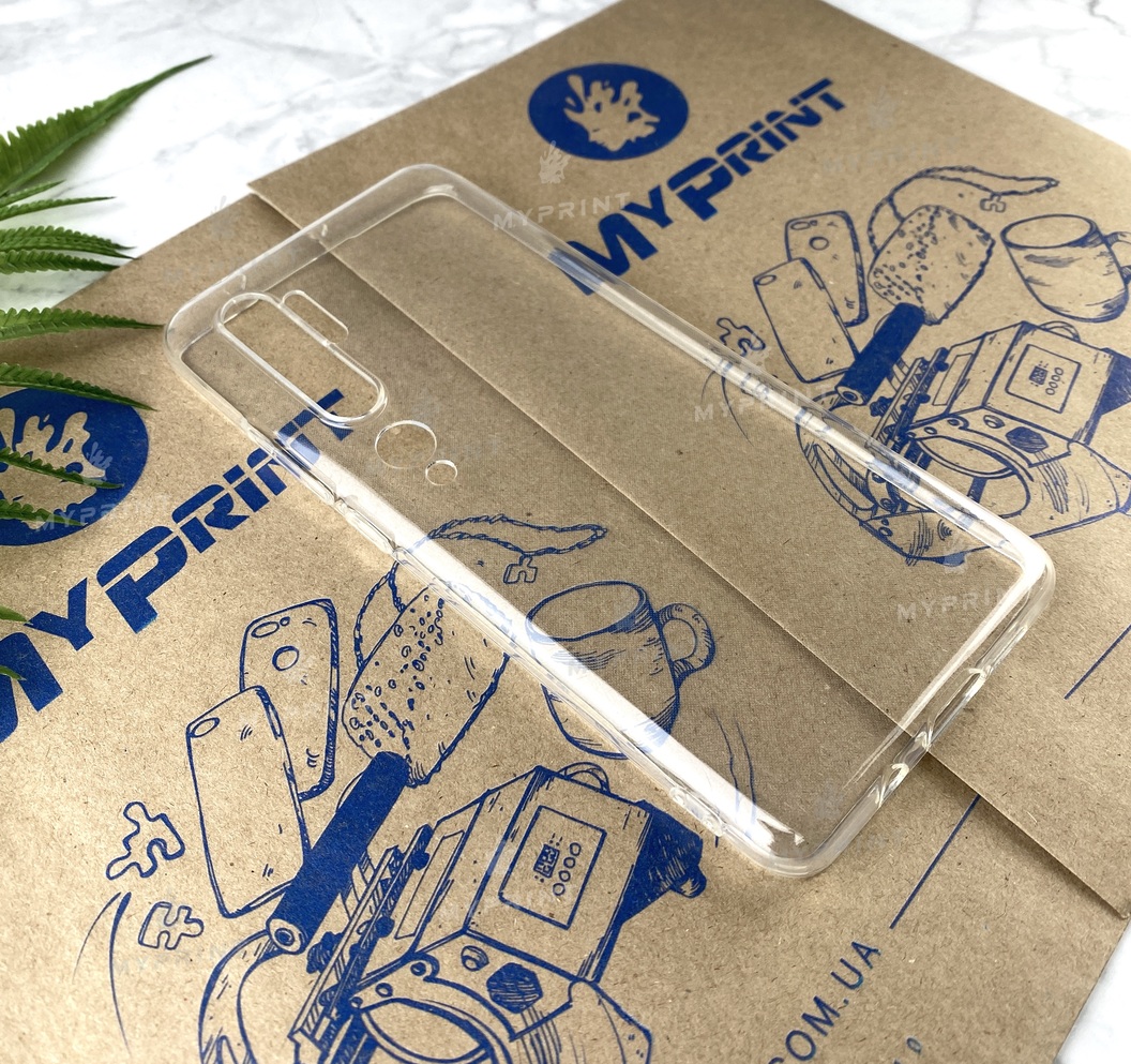 Чохол силіконовий для Xiaomi Mi Note 10 прозорий (3017) - фото 2 - Чохли для УФ друку