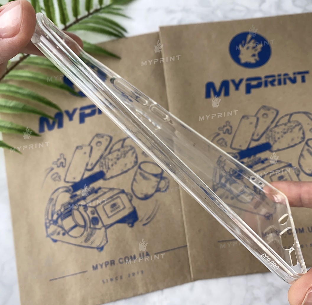 Чохол силіконовий для Xiaomi Mi Note 10 прозорий (3017) - фото 3 - Чохли для УФ друку