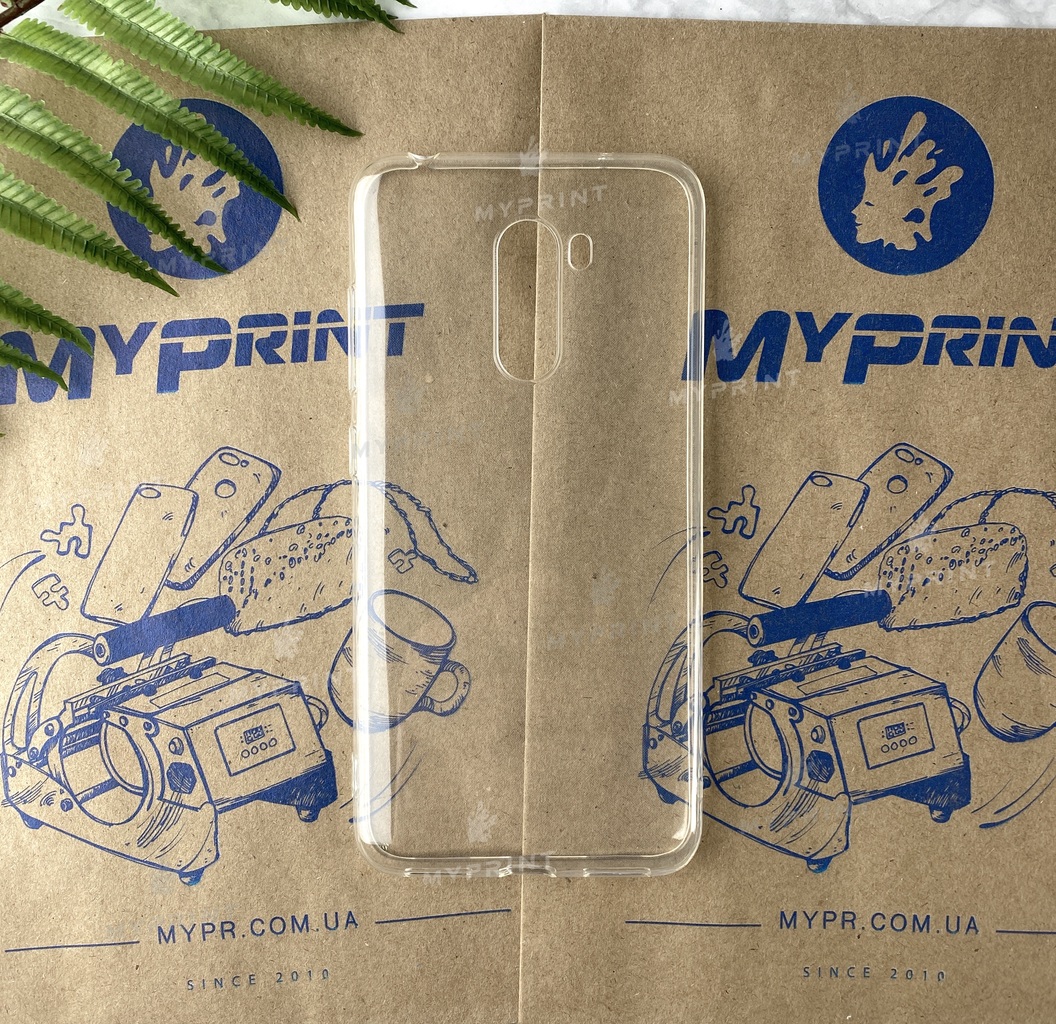 Чехол силиконовый для Xiaomi Pocophone F1 прозрачный (5109) - фото 1 Чехол силиконовый для Xiaomi Pocophone F1 прозрачный (5109) - фото 1 - Чехлы для УФ печати