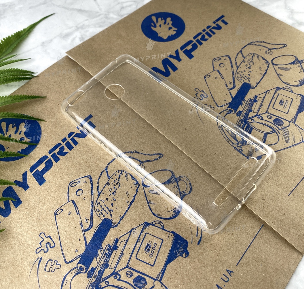 Чохол силіконовий для Xiaomi Redmi 3s прозорий (5111) - фото 2 - Чохли для УФ друку