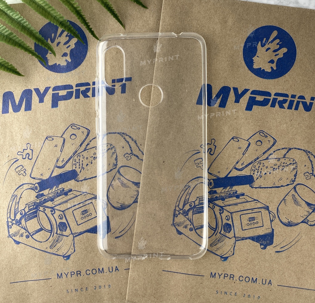 Чохол силіконовий для Xiaomi Redmi Note 6 Pro прозорий (5145) - фото 1 - Чохли для УФ друку