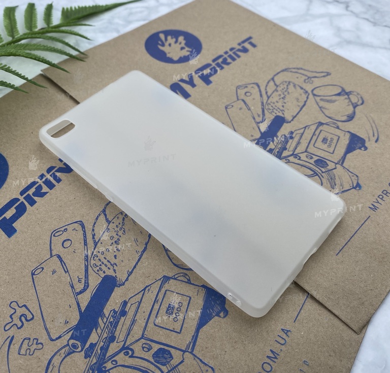Чохол силіконовий для Huawei P8 білий (5820) 