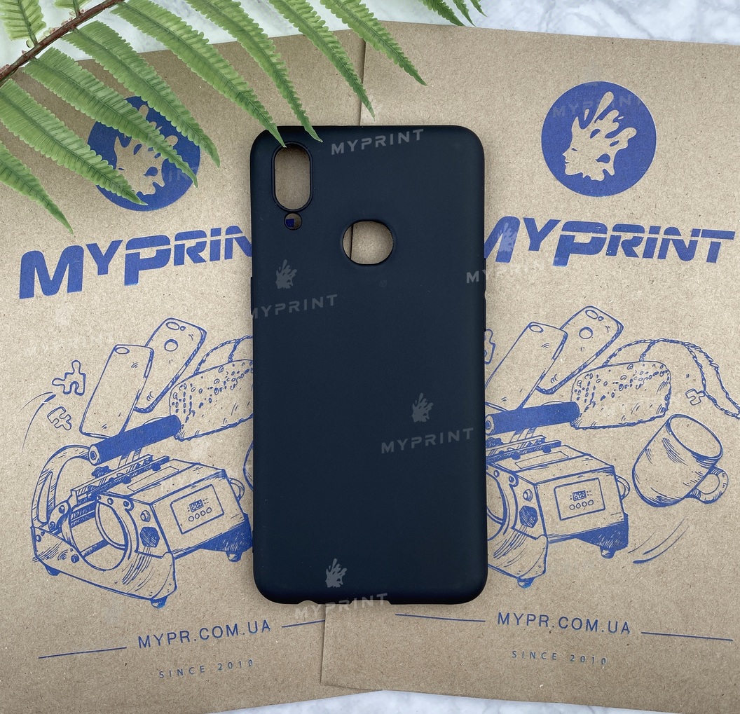 Чохол силіконовий для Samsung A10s чорний (5819) - фото 1 - Чохли для УФ друку
