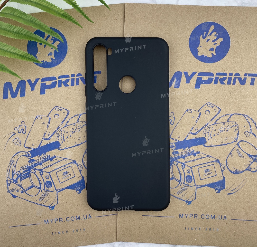 Чохол силіконовий для Xiaomi Redmi Note 8 чорний (5791) - фото 1 - Чохли для УФ друку