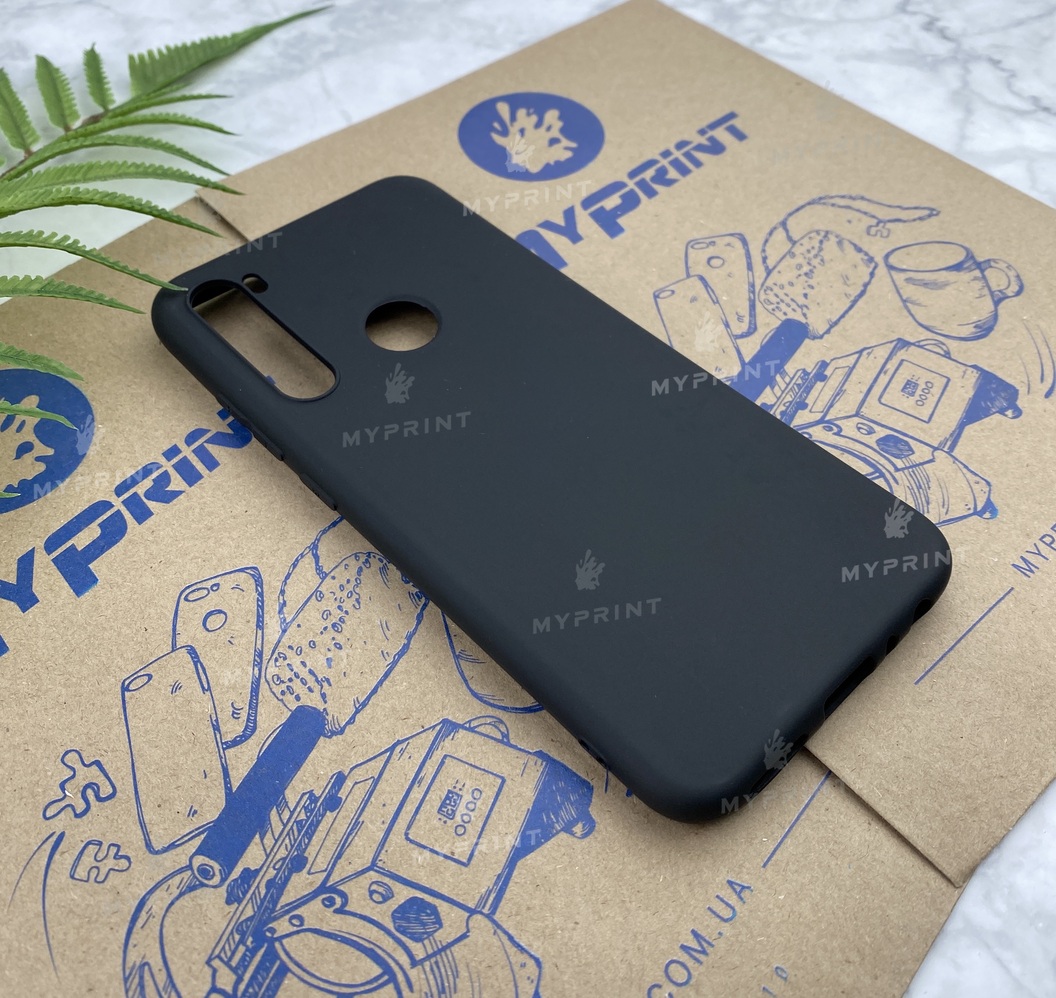 Чохол силіконовий для Xiaomi Redmi Note 8 чорний (5791) - фото 2 - Чохли для УФ друку