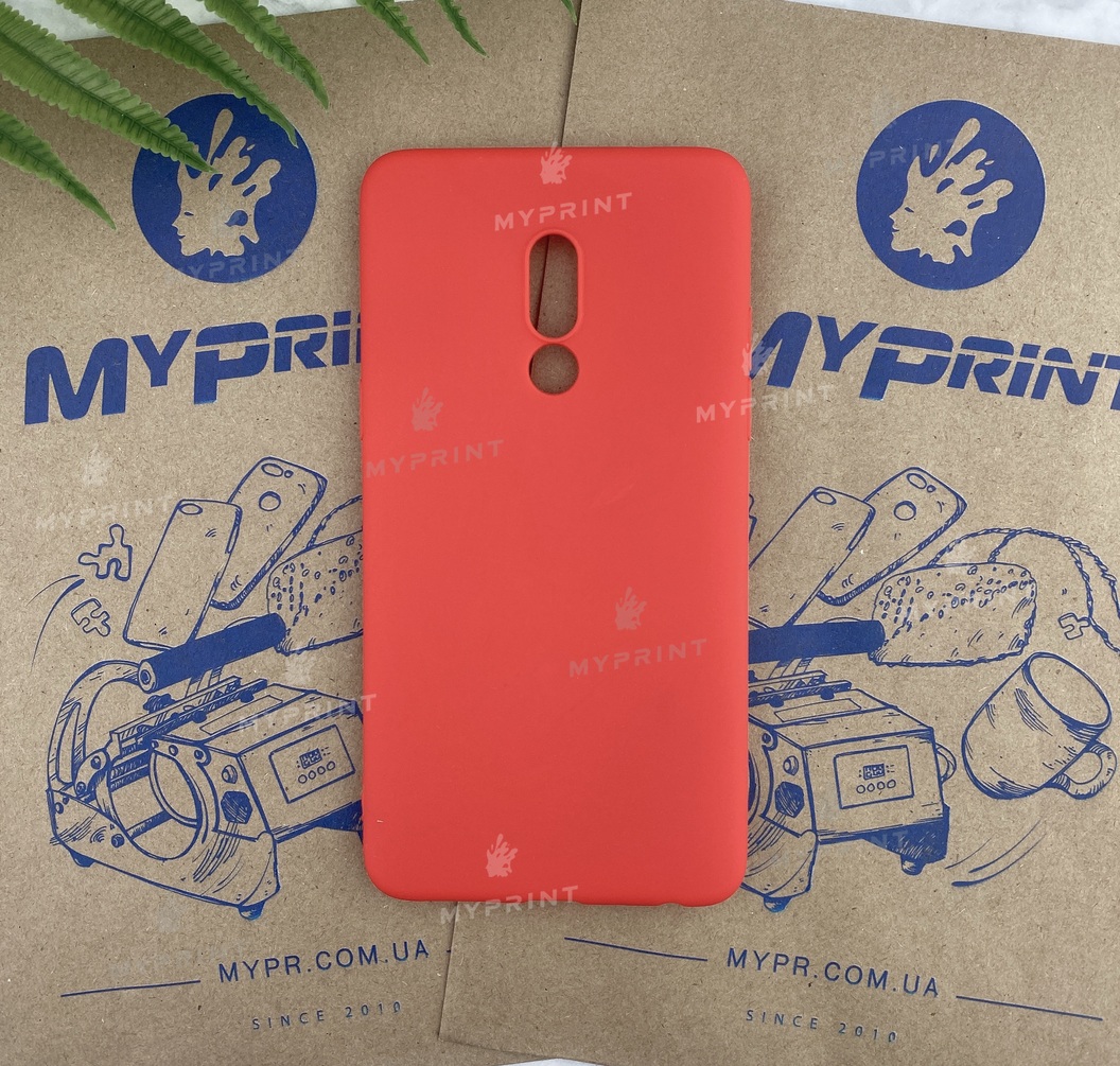 Чохол силіконовий для Meizu 15 Plus червоний (6016) - фото 1 - Чохли для УФ друку
