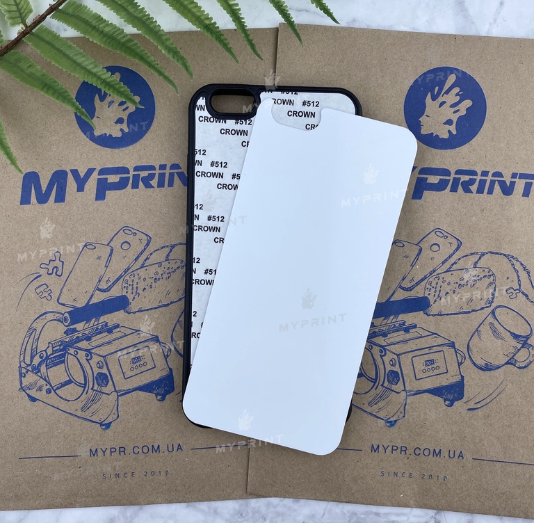 Чехол для сублимации 2D силиконовый (TPU) для iPhone 6 Plus/6S Plus Черный (3619)  Чехол для сублимации 2D силиконовый (TPU) для iPhone 6 Plus/6S Plus Черный (3619)