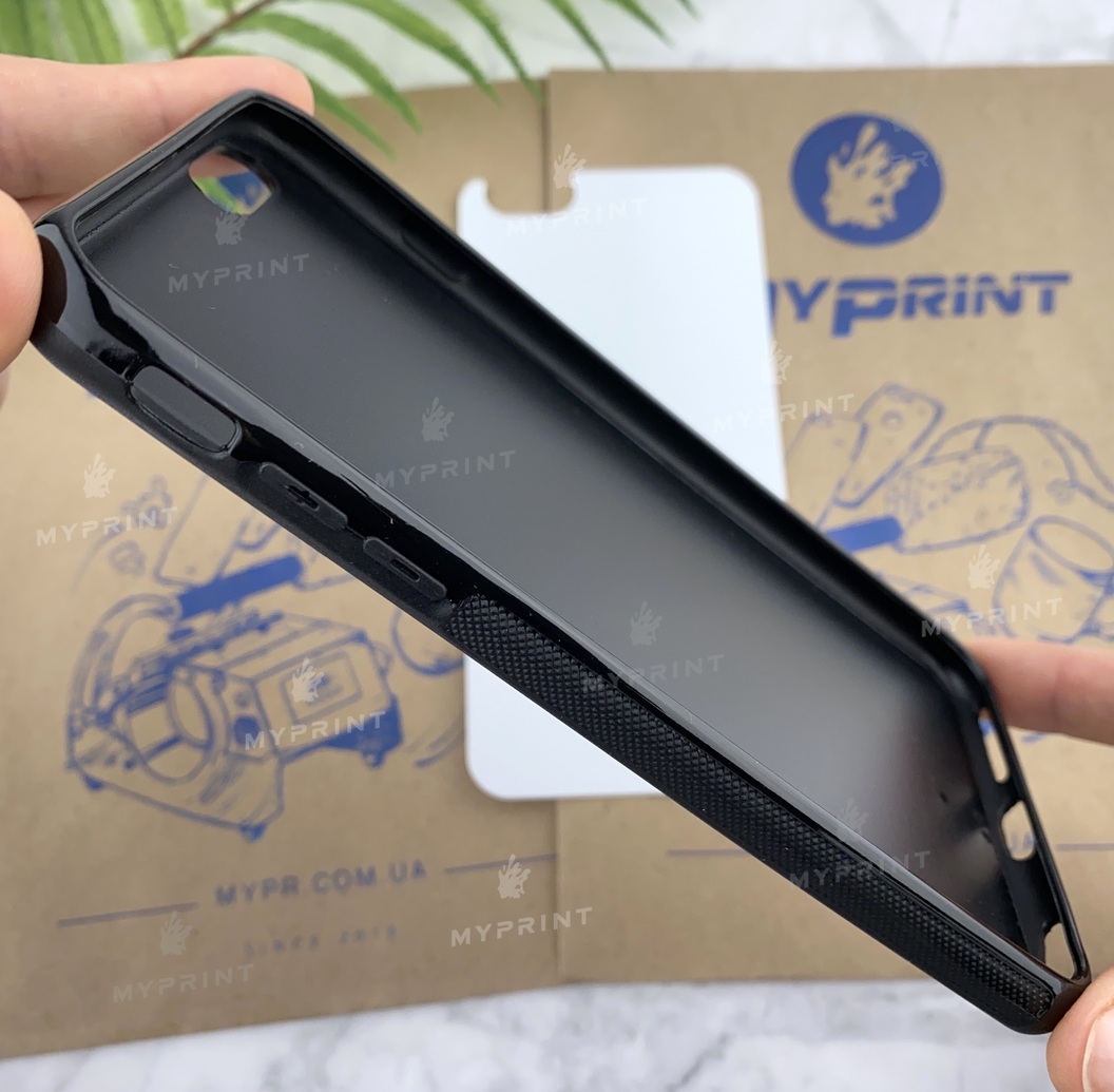 Чехол для сублимации 2D силиконовый (TPU) для iPhone 6 Plus/6S Plus Черный (3619) - фото 4 Чехол для сублимации 2D силиконовый (TPU) для iPhone 6 Plus/6S Plus Черный (3619) - фото 4 - Заготовки для сублимации