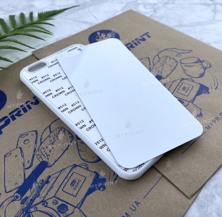 Чехол для сублимации 2D силиконовый (TPU) для iPhone 6 Plus/6S Plus Белый (3620)  Чехол для сублимации 2D силиконовый (TPU) для iPhone 6 Plus/6S Plus Белый (3620)