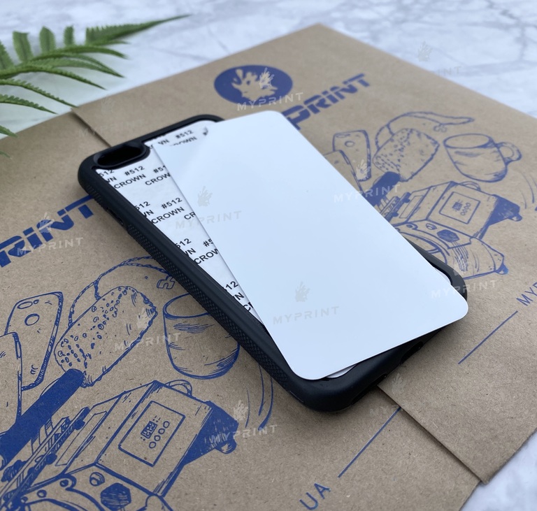 Чехол для сублимации 2D силиконовый (TPU) для iPhone 6/6S Черный (3623)  Чехол для сублимации 2D силиконовый (TPU) для iPhone 6/6S Черный (3623)