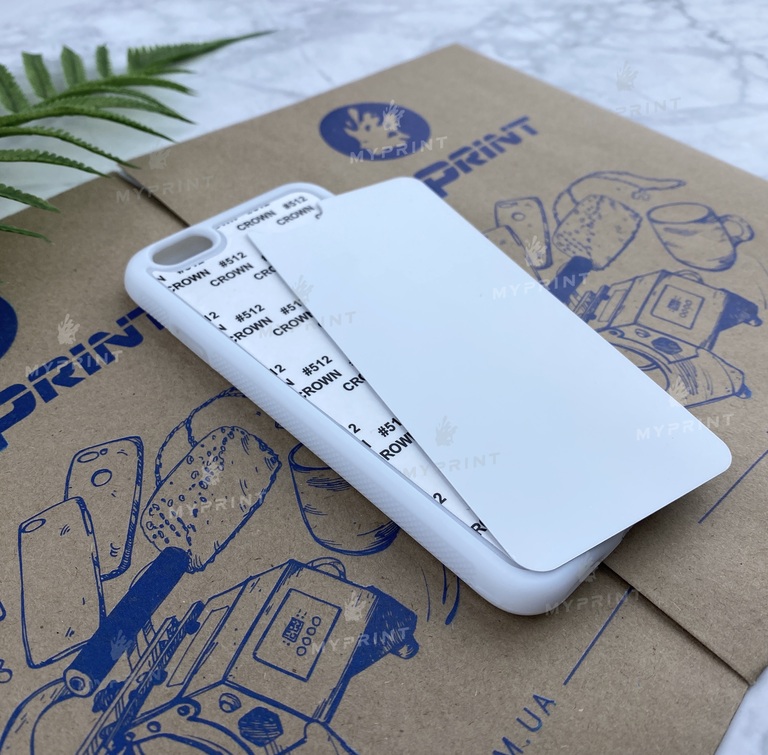 Чехол для сублимации 2D силиконовый (TPU) для iPhone 6/6S Белый (3624)  Чехол для сублимации 2D силиконовый (TPU) для iPhone 6/6S Белый (3624)