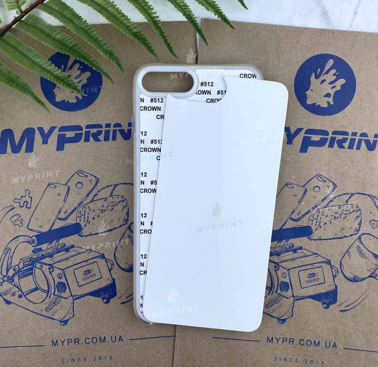 Чехол для сублимации 2D силиконовый (TPU) для iPhone 7 Plus/8 Plus Прозрачный (3629)  Чехол для сублимации 2D силиконовый (TPU) для iPhone 7 Plus/8 Plus Прозрачный (3629)