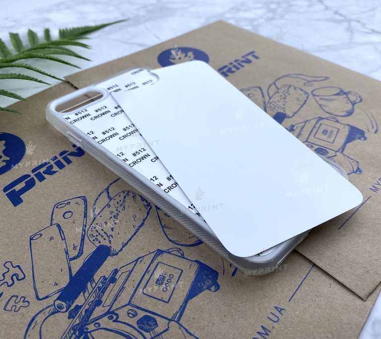 Чехол для сублимации 2D силиконовый (TPU) для iPhone 7 Plus/8 Plus Прозрачный (3629)  Чехол для сублимации 2D силиконовый (TPU) для iPhone 7 Plus/8 Plus Прозрачный (3629)