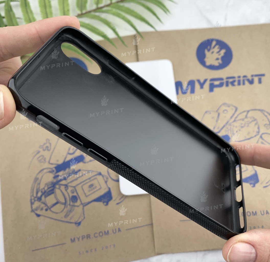 Чехол для сублимации 2D силиконовый (TPU) для iPhone X/XS черный (4205) - фото 4 Чехол для сублимации 2D силиконовый (TPU) для iPhone X/XS черный (4205) - фото 4 - Заготовки для сублимации