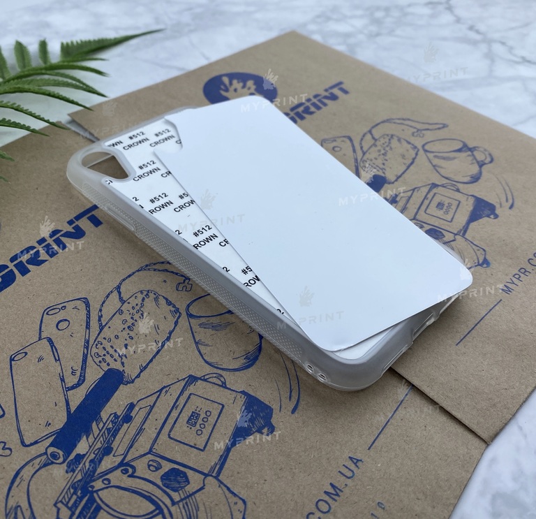 Чехол для сублимации 2D силиконовый (TPU) для iPhone XR прозрачный (4412)  Чехол для сублимации 2D силиконовый (TPU) для iPhone XR прозрачный (4412)