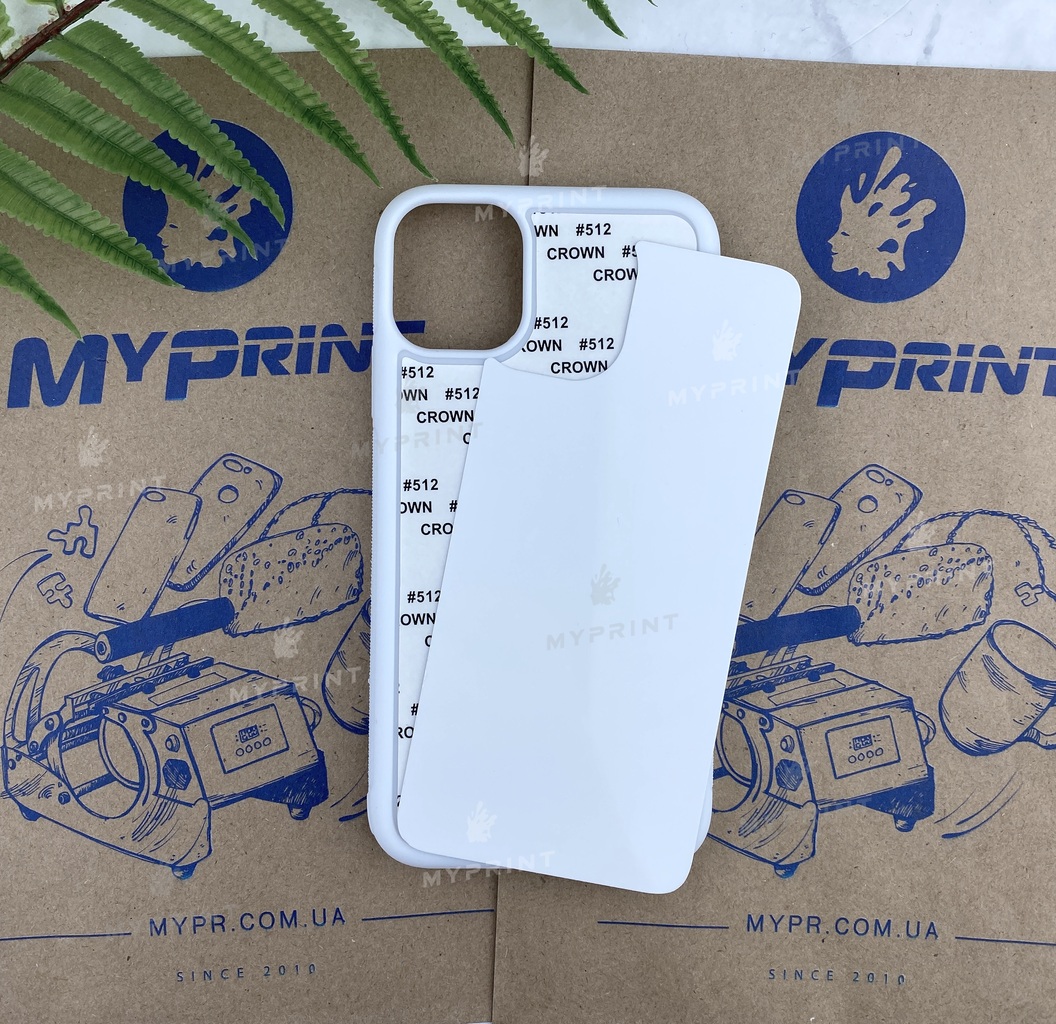 Чохол для сублімації 2D силіконовий (TPU) для iPhone 11 (6.1) білий (5643) - фото 1 Чохол для сублімації 2D силіконовий (TPU) для iPhone 11 (6.1) білий (5643) - фото 1 - Заготовки для сублімації