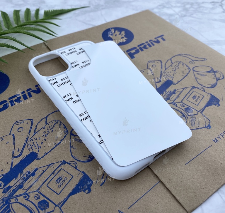 Чохол для сублімації 2D силіконовий (TPU) для iPhone 11 (6.1) білий (5643)  Чохол для сублімації 2D силіконовий (TPU) для iPhone 11 (6.1) білий (5643)