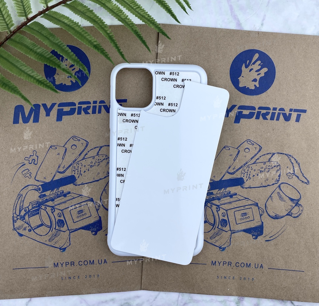Чехол для сублимации 2D силиконовый (TPU) для iPhone 11 Pro Max (6.5) белый (5651) - фото 1 Чехол для сублимации 2D силиконовый (TPU) для iPhone 11 Pro Max (6.5) белый (5651) - фото 1 - Заготовки для сублимации