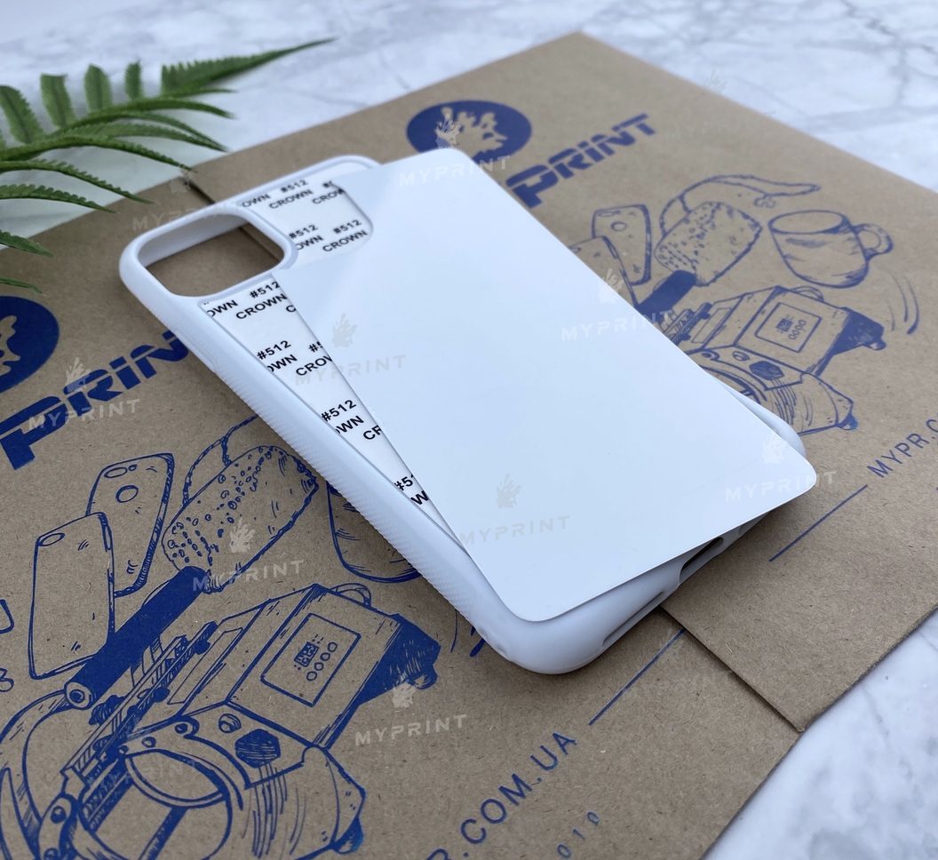 Чехол для сублимации 2D силиконовый (TPU) для iPhone 11 Pro Max (6.5) белый (5651) - фото 2 Чехол для сублимации 2D силиконовый (TPU) для iPhone 11 Pro Max (6.5) белый (5651) - фото 2 - Заготовки для сублимации
