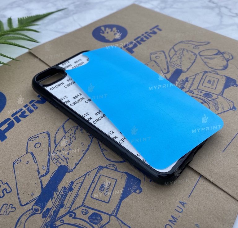 2D Silicone (TPU) Sublimation Case with Flexible Plate for iPhone 7/8 Black (4370)  2D Silicone (TPU) Sublimation Case with Flexible Plate for iPhone 7/8 Black (4370)