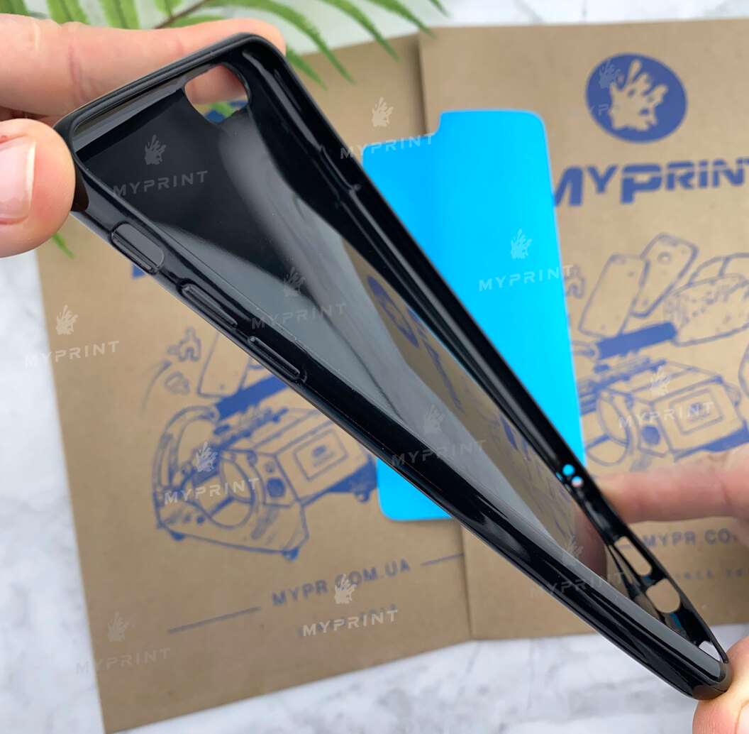 2D Silicone (TPU) Sublimation Case with Flexible Plate for iPhone 6 Plus / 6s Plus Black (4376) - фото 4 2D Silicone (TPU) Sublimation Case with Flexible Plate for iPhone 6 Plus / 6s Plus Black (4376) - фото 4 - Blanks for sublimation