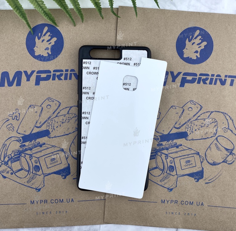 Чохол для сублімації 2D силіконовий (TPU) для Huawei P9 чорний (2432) 