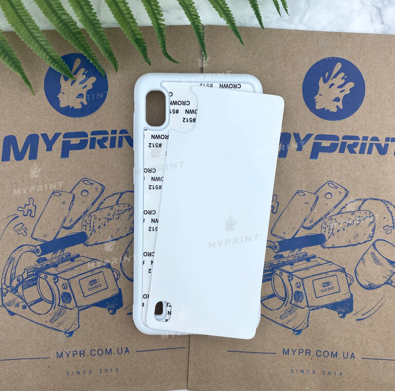 Чохол для сублімації 2D силіконовий (TPU) для Samsung A10 білий (5368) 