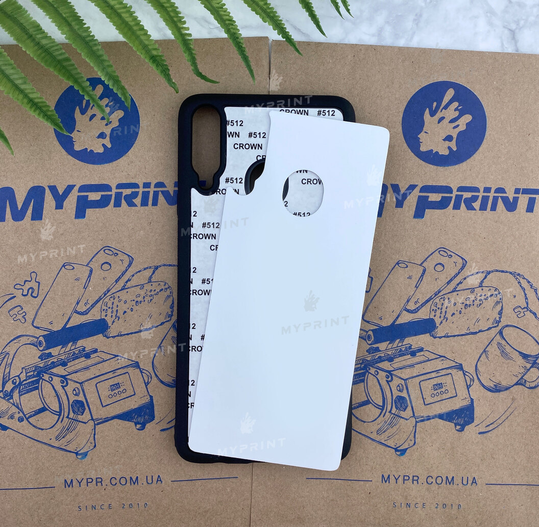 Cover for sublimation 2D silicone (TPU) for Samsung A20s black (6008) - фото 1 Cover for sublimation 2D silicone (TPU) for Samsung A20s black (6008) - фото 1 - Blanks for sublimation