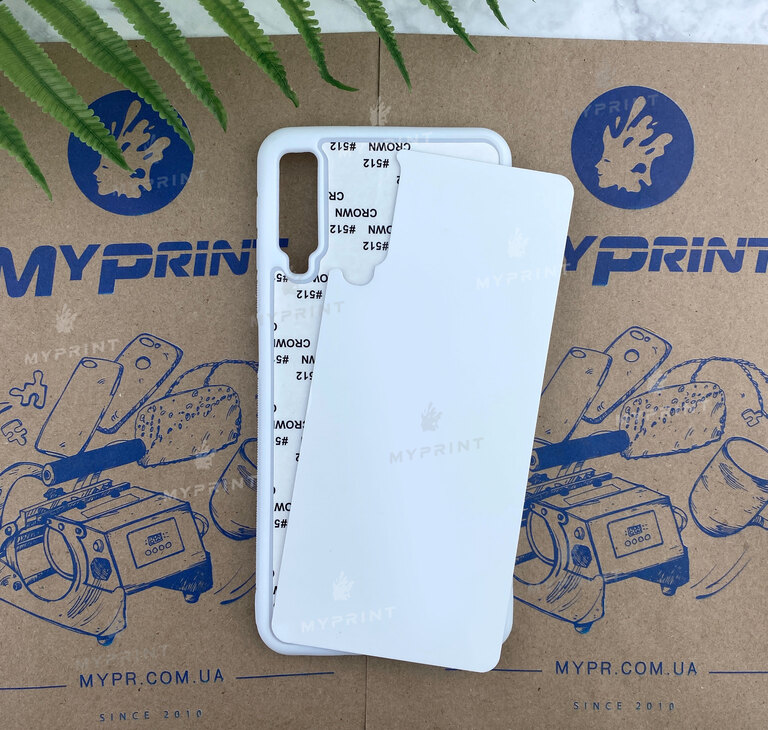 Cover for sublimation 2D silicone (TPU) for Samsung A7 2018 white (4434)  Cover for sublimation 2D silicone (TPU) for Samsung A7 2018 white (4434)