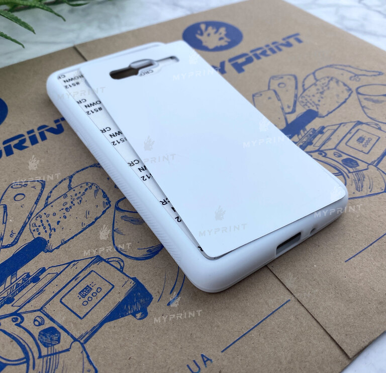 Чехол для сублимации 2D силиконовый (TPU) для Samsung Grand Prime белый (3941)  Чехол для сублимации 2D силиконовый (TPU) для Samsung Grand Prime белый (3941)