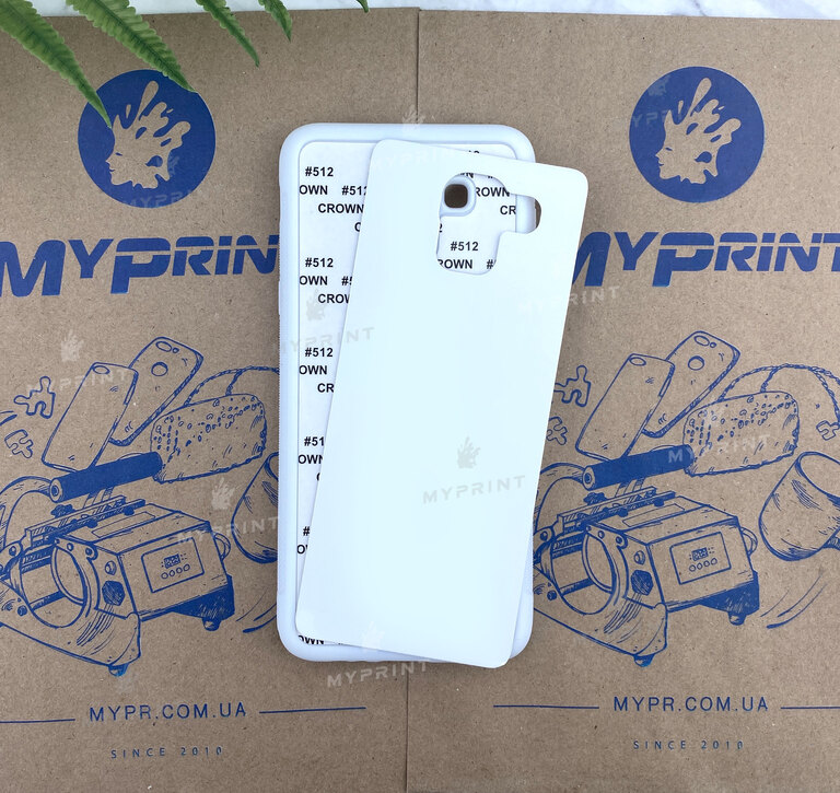 Чохол для сублімації 2D силіконовий (TPU) для Samsung J6 (2018) білий (4406) 