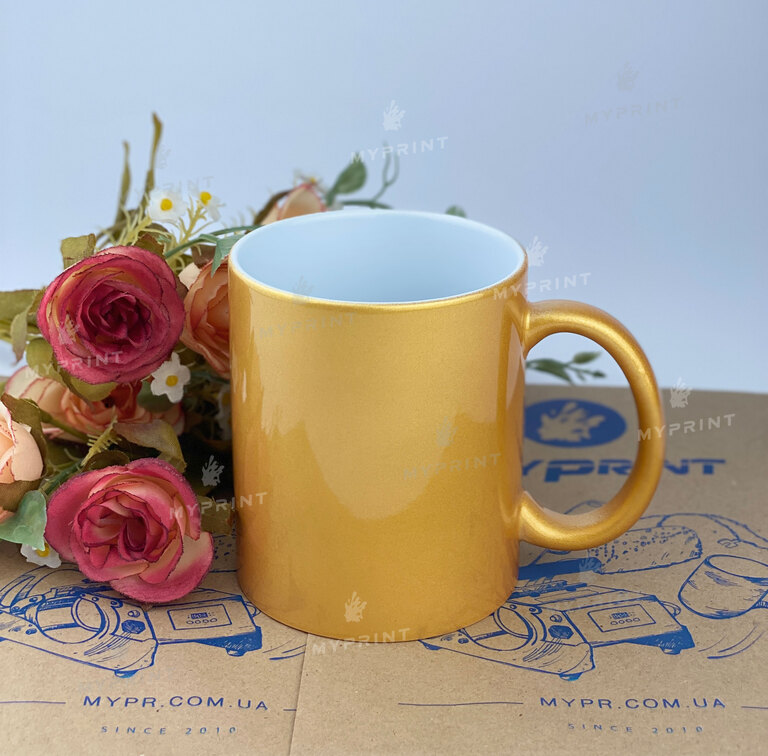 Sublimation cup pearl gold 11 Oz (330 ml) (2071)  Sublimation cup pearl gold 11 Oz (330 ml) (2071)