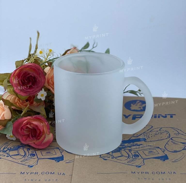 Кружка для сублимации стеклянная матовая 11 Oz (330 мл) (6072)  Кружка для сублимации стеклянная матовая 11 Oz (330 мл) (6072)