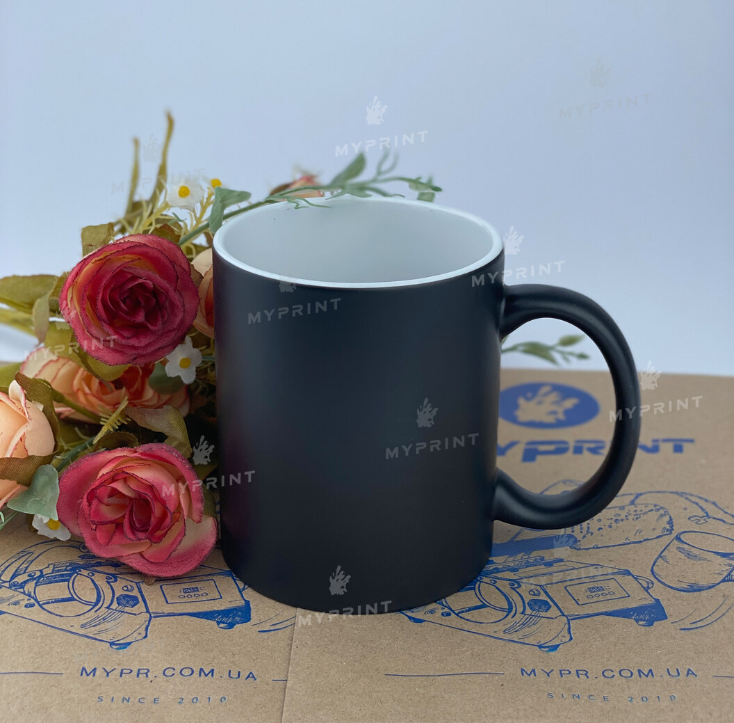 Chameleon Semi-Matte Black Sublimation Mug 11 Oz (330 ml) (2069) - фото 3 Chameleon Semi-Matte Black Sublimation Mug 11 Oz (330 ml) (2069) - фото 3 - Blanks for sublimation