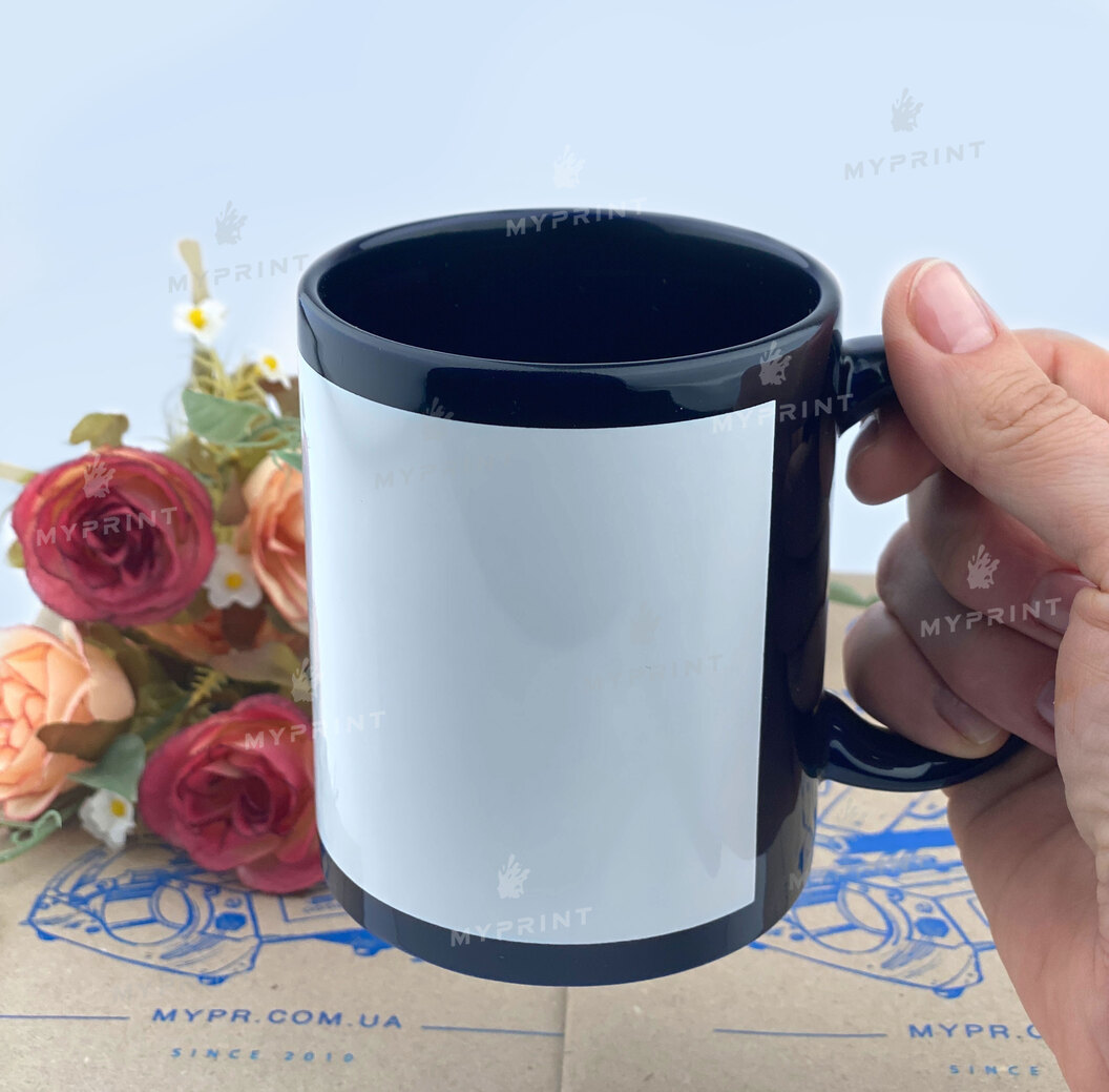 Кружка для сублимации цветная с областью для печати темно-синяя 11 Oz (330 мл) (6081) - фото 3 Кружка для сублимации цветная с областью для печати темно-синяя 11 Oz (330 мл) (6081) - фото 3 - Заготовки для сублимации