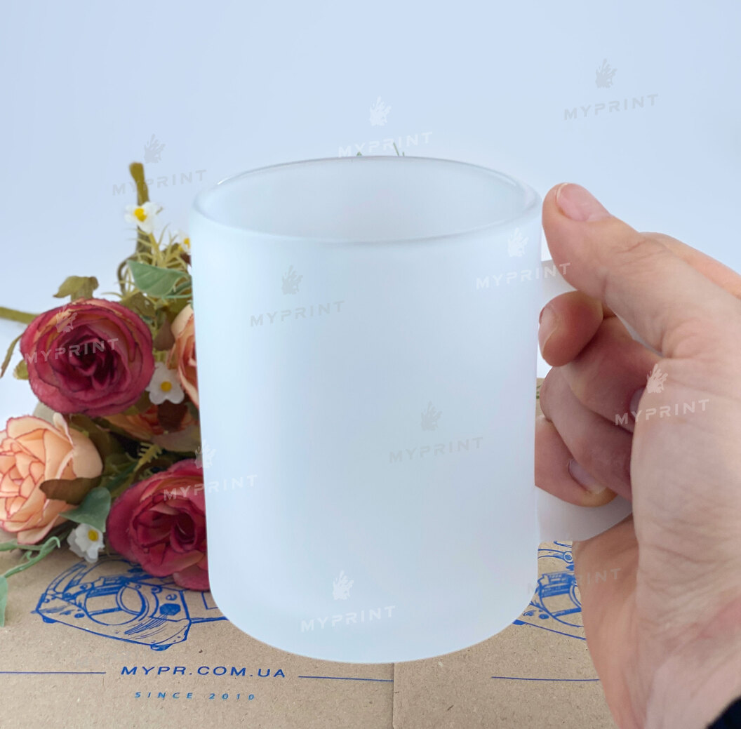Кружка для сублимации стеклянная матовая 11 Oz (330 мл) (6072) - фото 3 Кружка для сублимации стеклянная матовая 11 Oz (330 мл) (6072) - фото 3 - Заготовки для сублимации