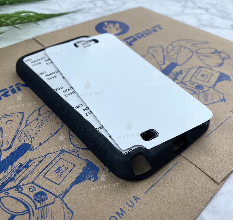 Чохол для сублімації 2D силіконовий (TPU) для Samsung Note 2 Чорний (3658)  Чохол для сублімації 2D силіконовий (TPU) для Samsung Note 2 Чорний (3658)