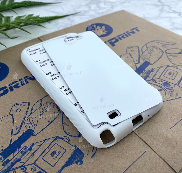 Cover for sublimation 2D silicone (TPU) for Samsung Note 2 White (3659)  Cover for sublimation 2D silicone (TPU) for Samsung Note 2 White (3659)