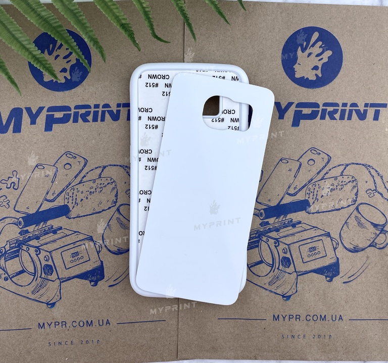 Cover for sublimation 2D silicone (TPU) for Samsung S6 Edge white (3925)  Cover for sublimation 2D silicone (TPU) for Samsung S6 Edge white (3925)