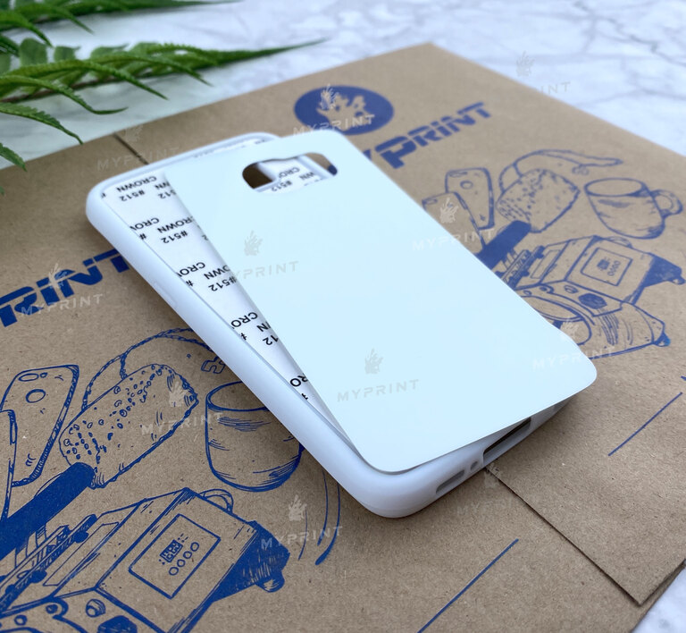 Cover for sublimation 2D silicone (TPU) for Samsung S6 Edge white (3925)  Cover for sublimation 2D silicone (TPU) for Samsung S6 Edge white (3925)